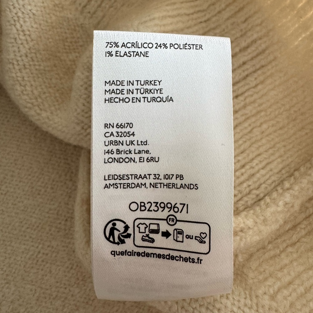 Anthropologie Maeve Crew Neck Dog Icon Pullover Sweater Neutral Doodle Size XL - Picture 9 of 11